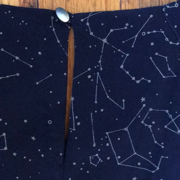 Rare Anthropologie Maeve Constellation Silk Peplum Stary top XS/0 - Picture 5 of 6